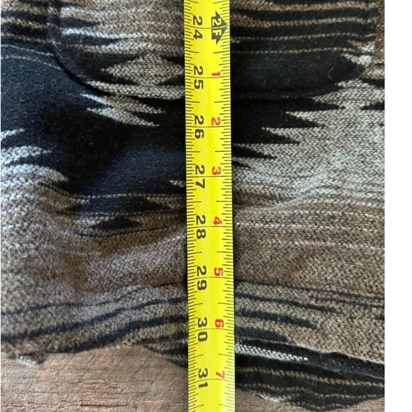 BB Dakota Toggle Coat Southwestern Aztec Hooded Jacket Wool Blend Women’s Med. - Picture 10 of 11